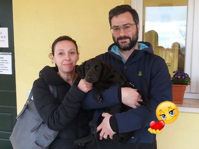 Huma con la sua famiglia nuova!